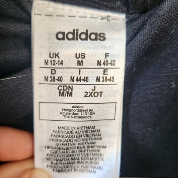 Adidas Womens Black Full-Zip Sport Track Jacket All-Over Logo & Elastic Hem M - Picture 5 of 16